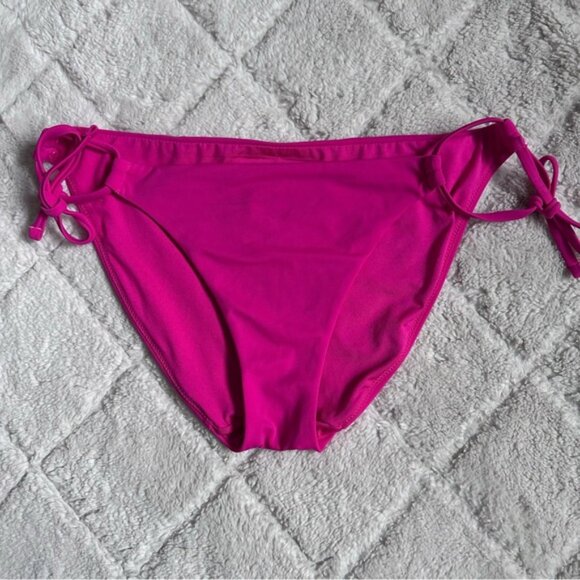 Victoria's Secret | Lotus Pink Side Tie Bikini Bottoms | Size Medium - Picture 2 of 7